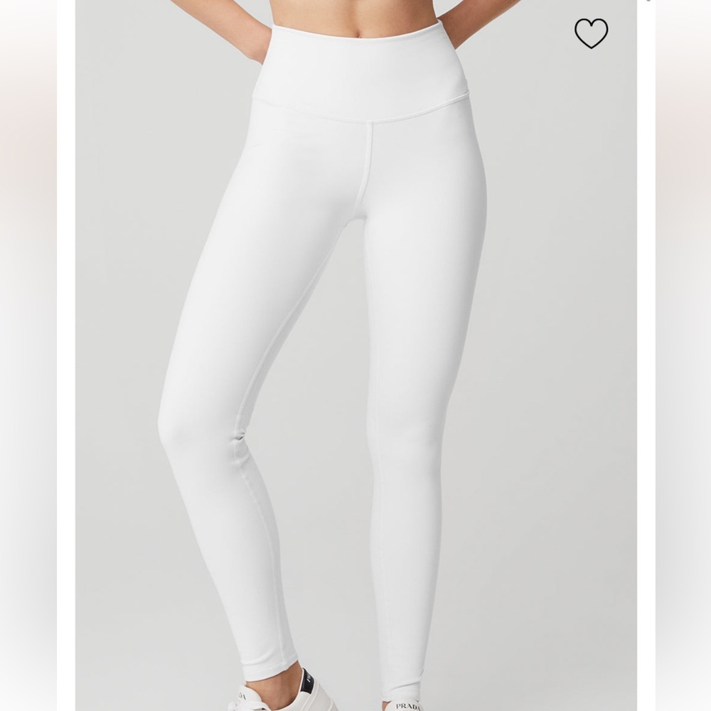 NWOT White high waist Airbrush ALO leggings